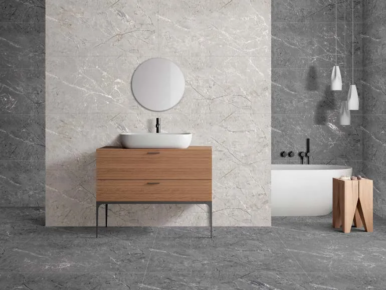 wash basin design with marble countertop